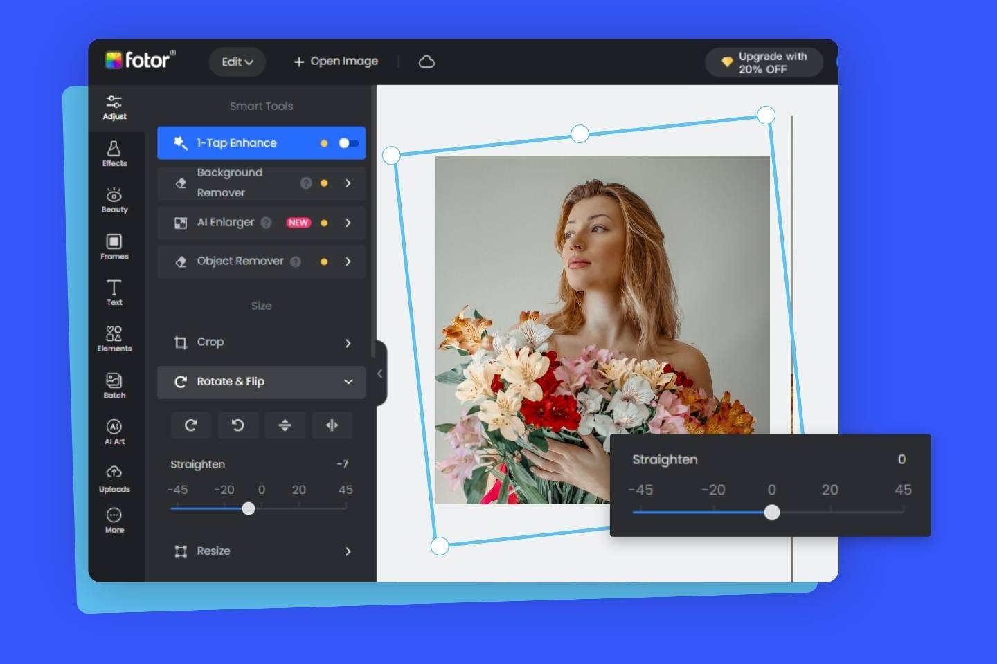 edit photos by Fotor