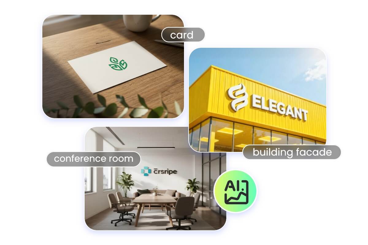 Use fotor ai logo mockup generator to create different logo mockups