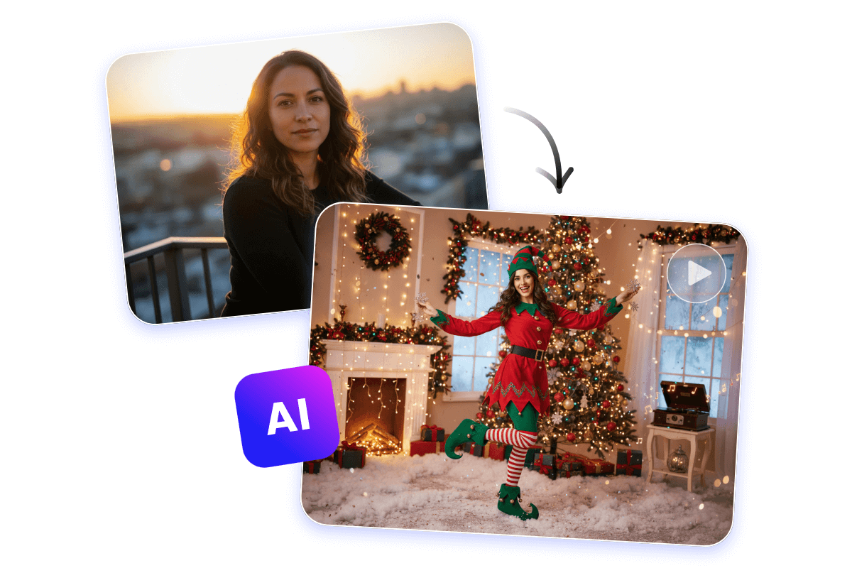 Utiliser Elf Yourself gratuit de Fotor pour faire une vidéo lutin de Noël personnalisée