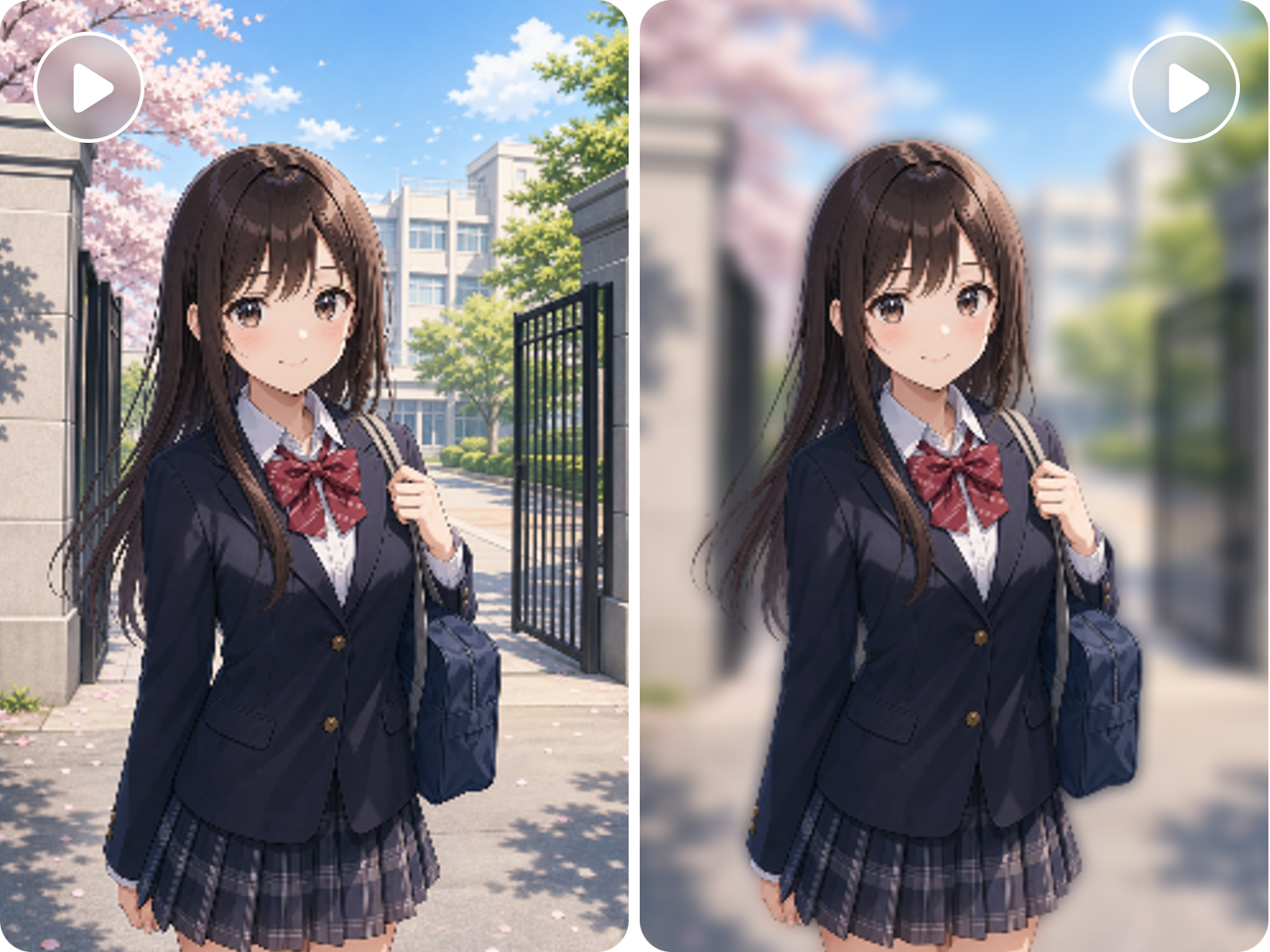 動画背景ぼかし