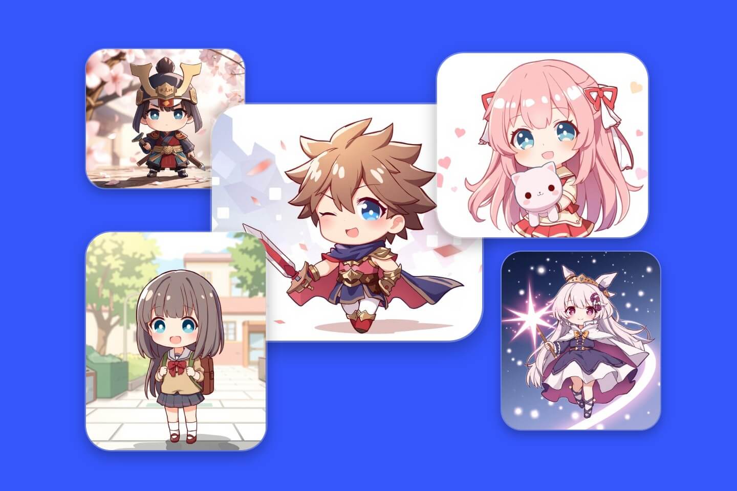 Create chibi art and chibi characters online in seconds with Fotors chibi maker