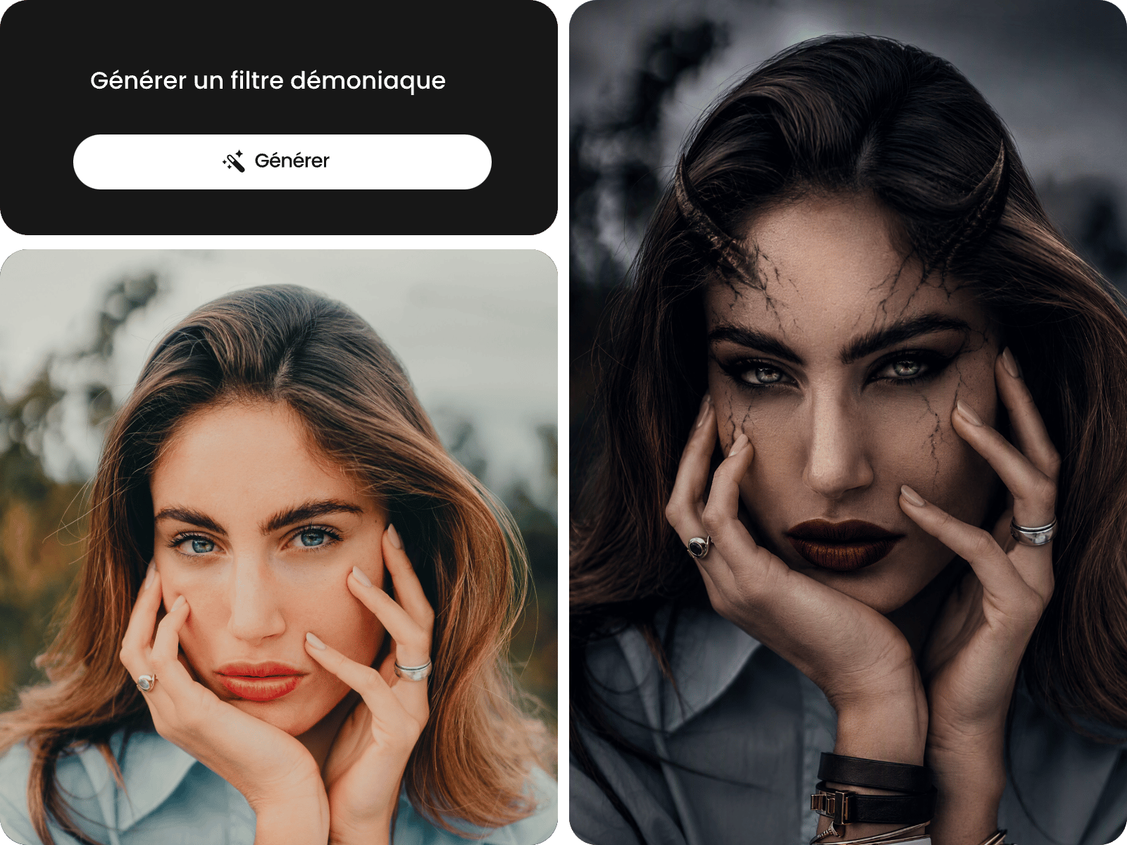 Filtres sur mesure par prompt personnalisé