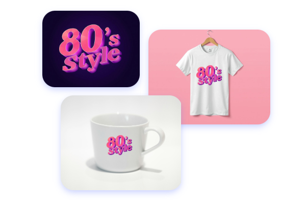 トレンディな3Dロゴを作成