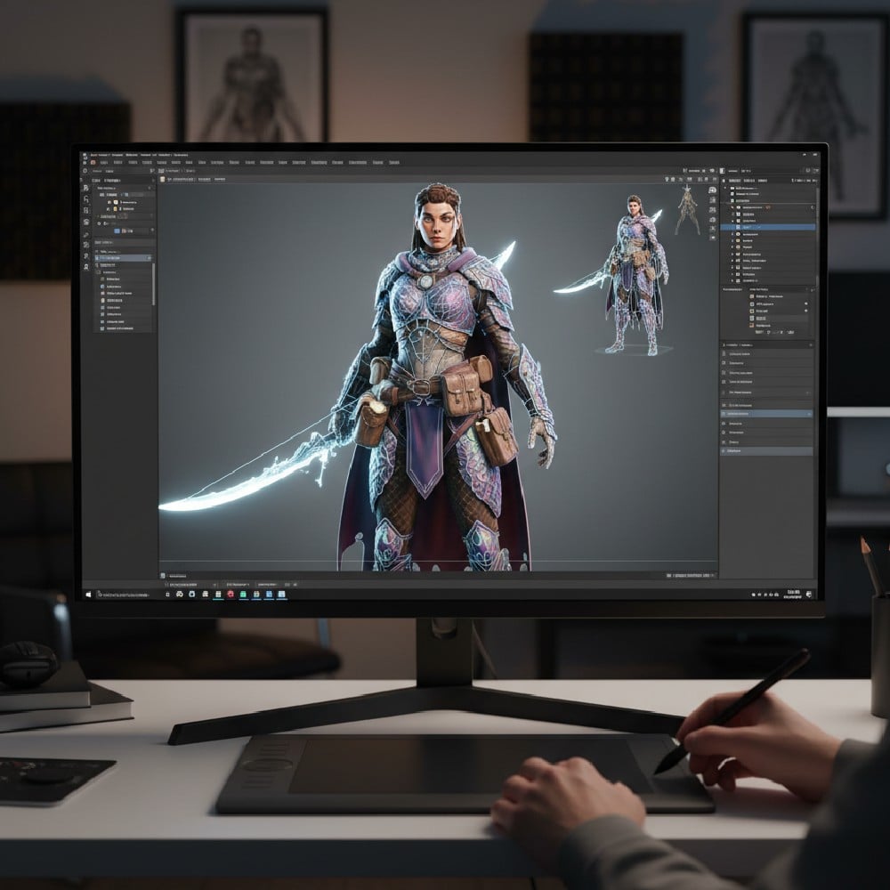 AI character maker for game development
