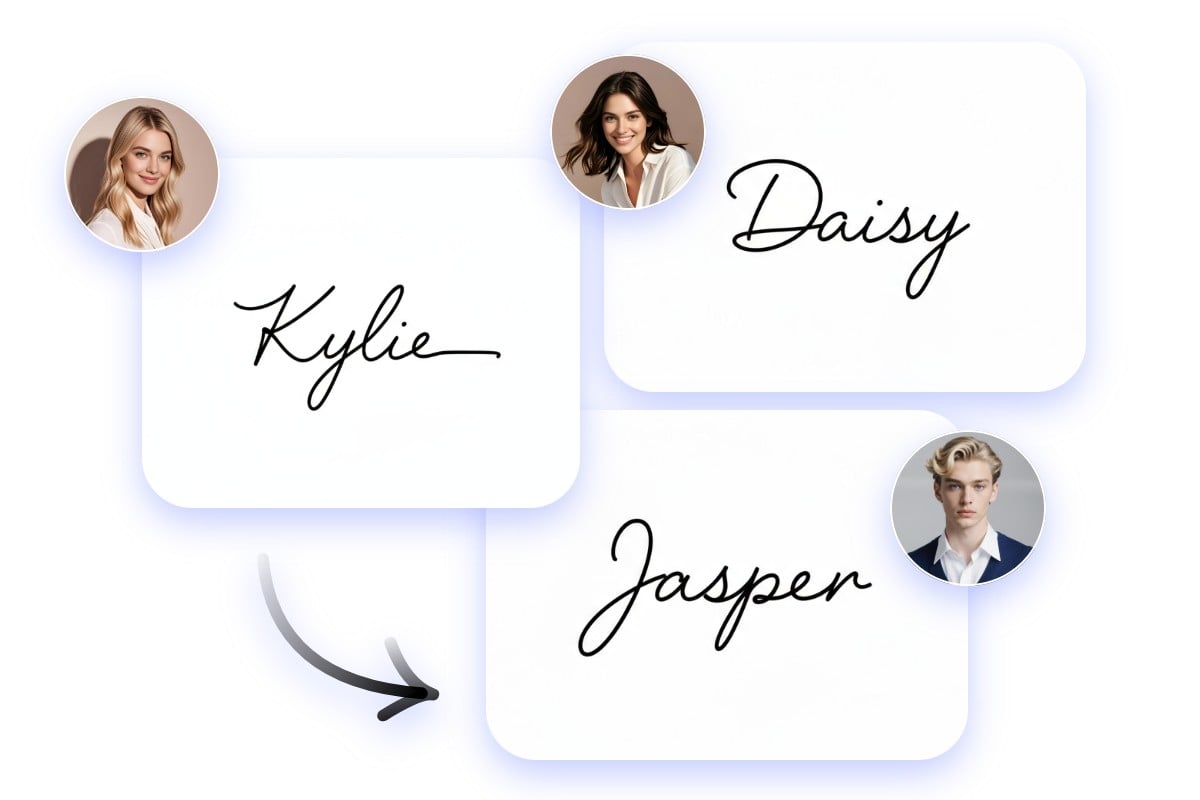 AI signature maker supports batch signature generation