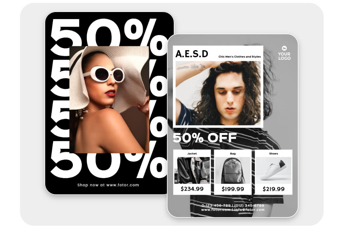 Advertisement posters