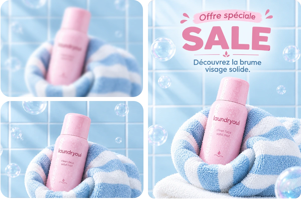 Améliorer la netteté dune photo dun produit de soin de la peau pour une publicité promotionnelle