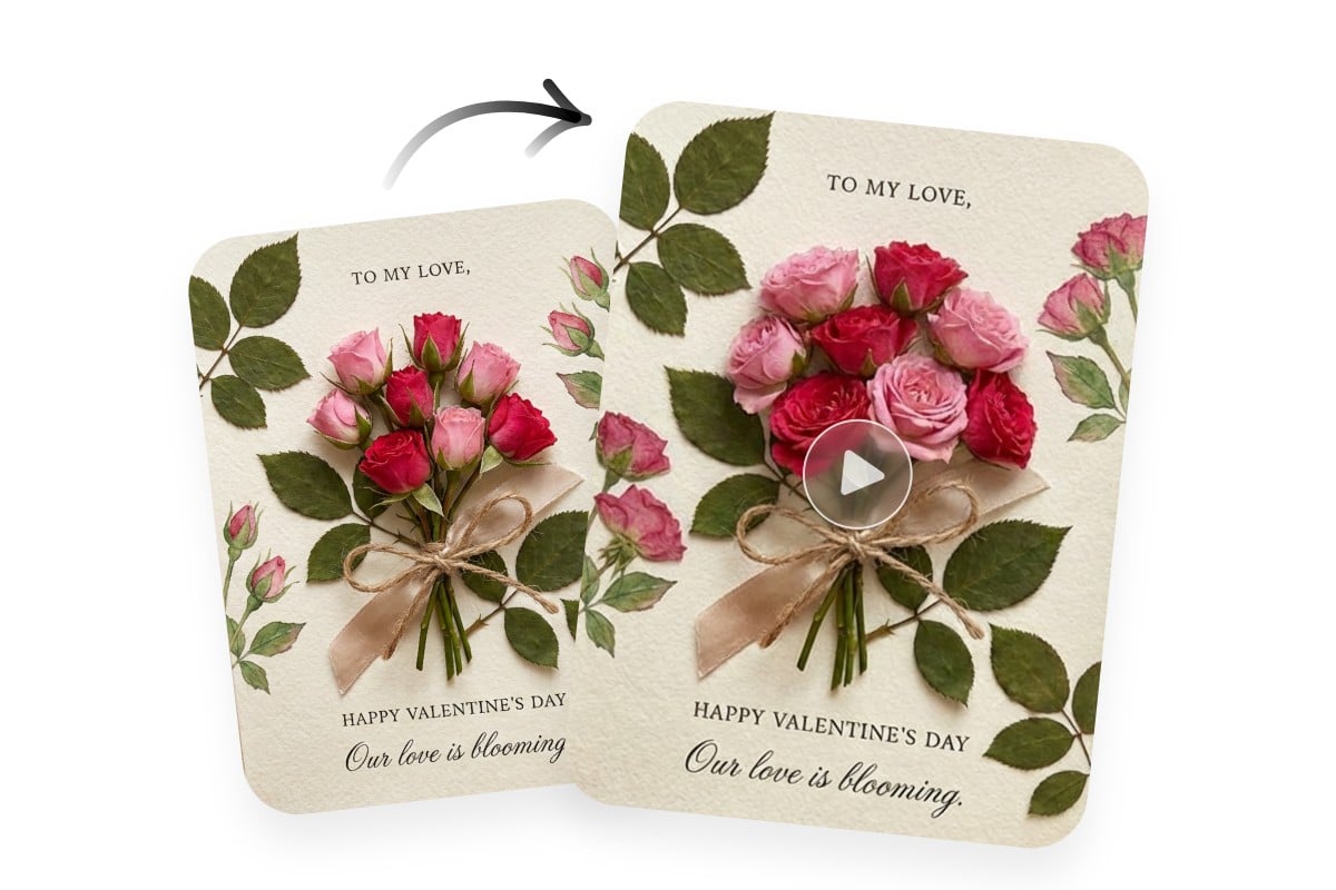 Animiere deine Valentinskarte einfach und schnell