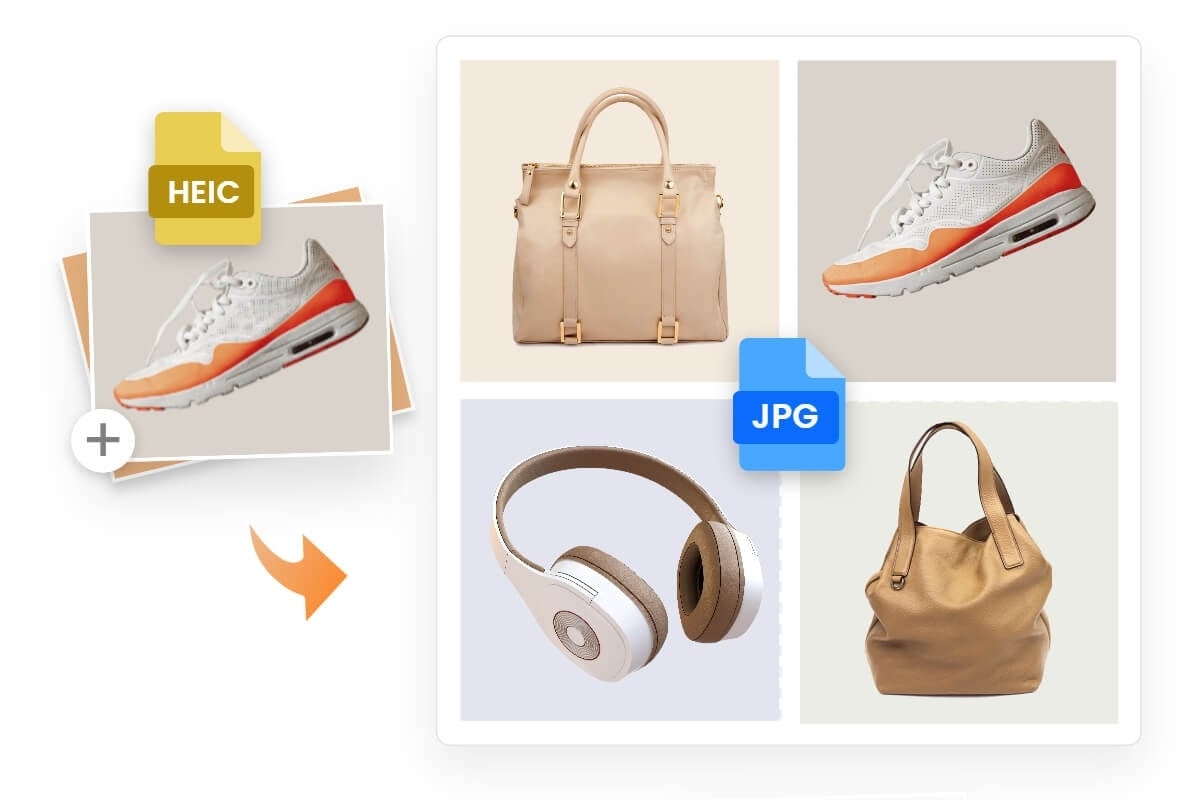 Batch mengonversi HEIC ke JPG dengan konverter Fotors HEIC ke JPG