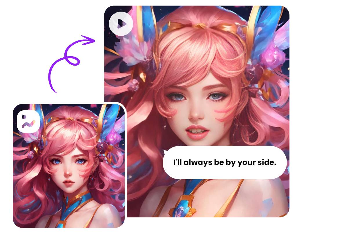 Bring anime character to life with animated face