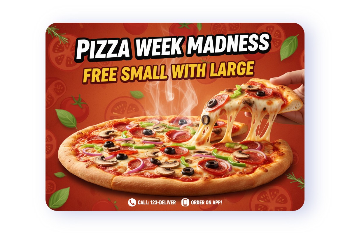 Build food brands with AI generated food pics