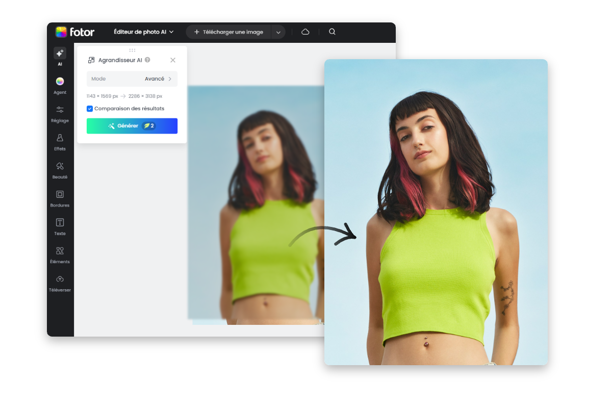 Comment fonctionne la technologie de netteté IA