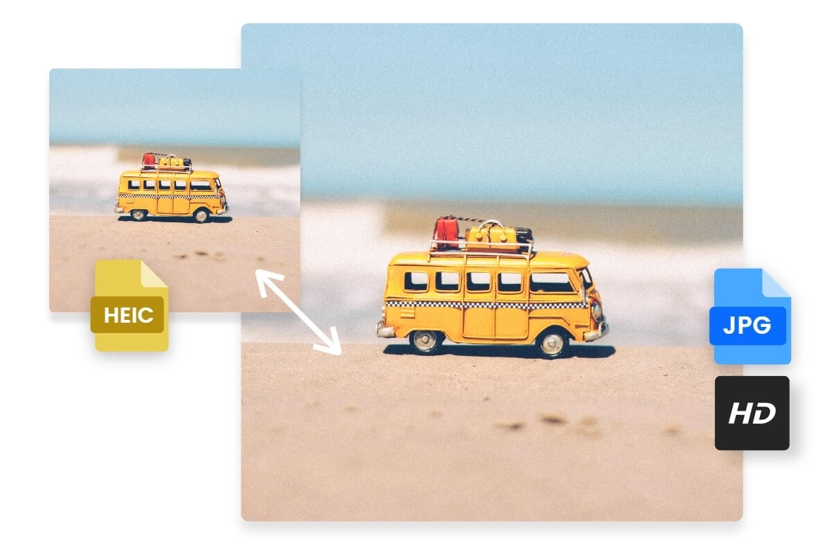Konversi gambar HEIC ke JPG berkualitas tinggi dengan konverter Fotors HEIC ke JPG
