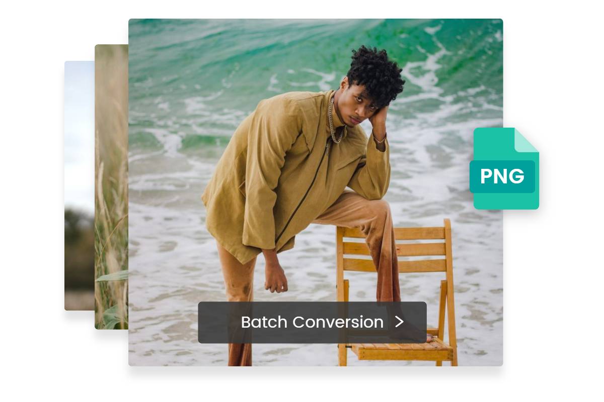 Convert multiple HEIF files to PNG with Fotor HEIF to PNG converter