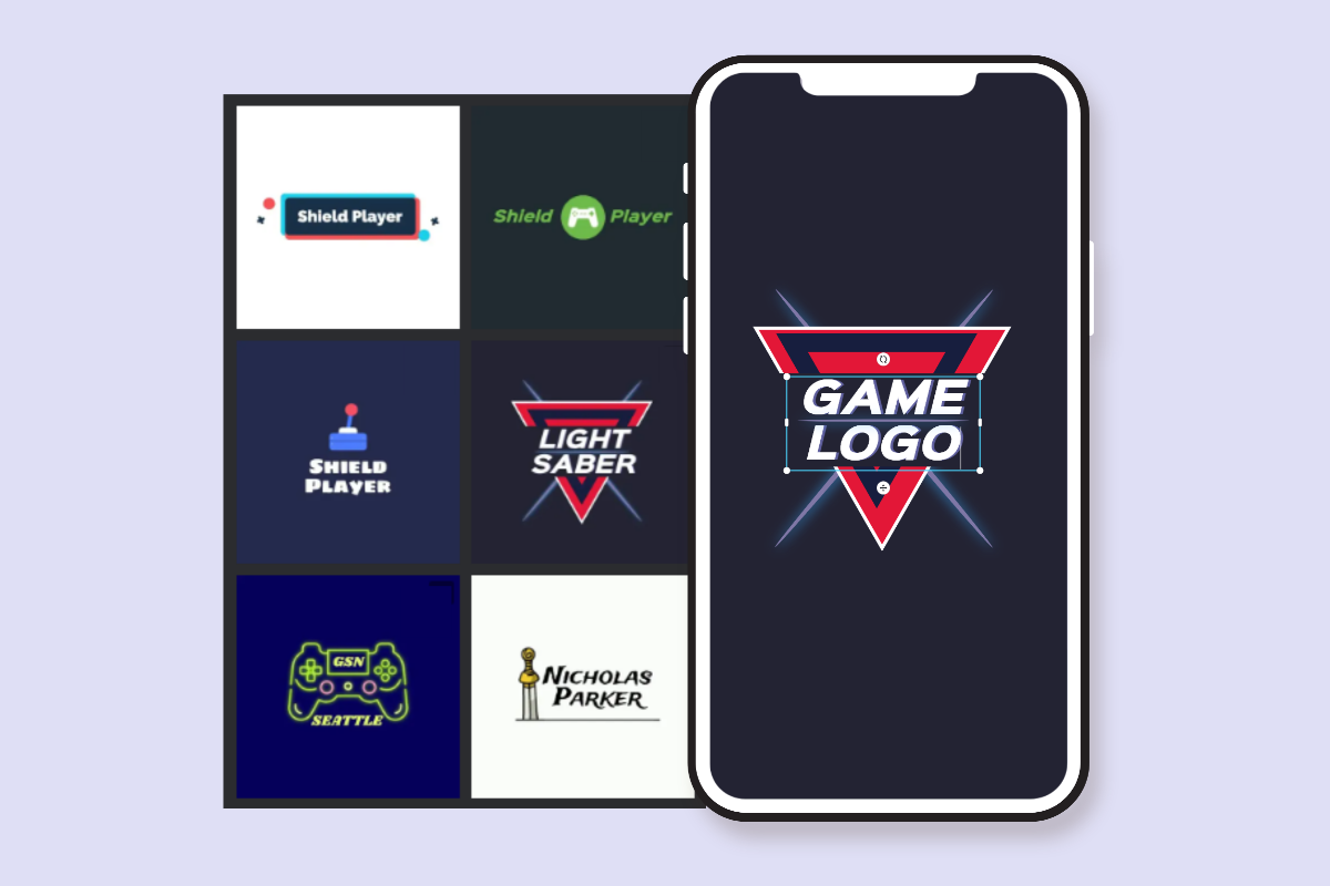 Creación de un logotipo de juegos en la aplicación de creación de logotipos de juegos Fotor