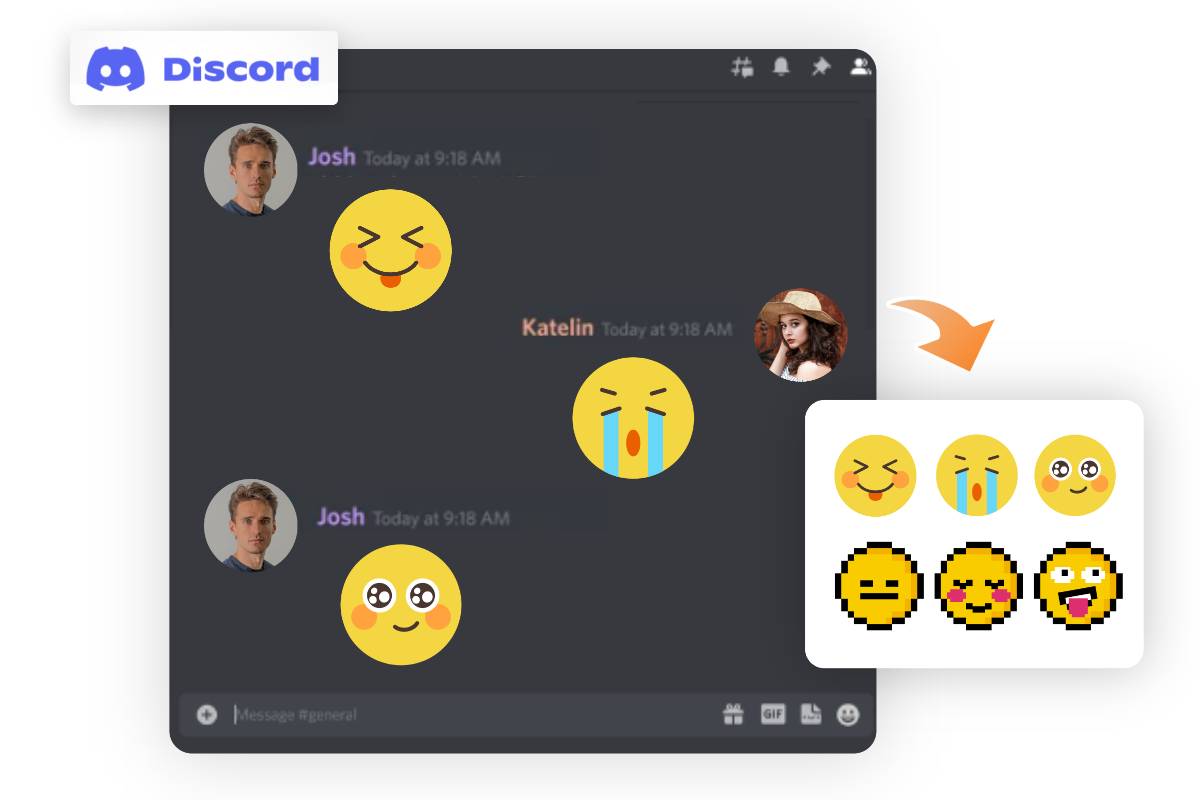 Create custom emojis for Discord server and chats