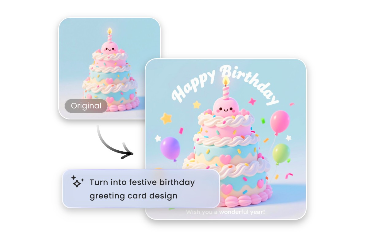 Create professional graphic designs from a simple text prompt