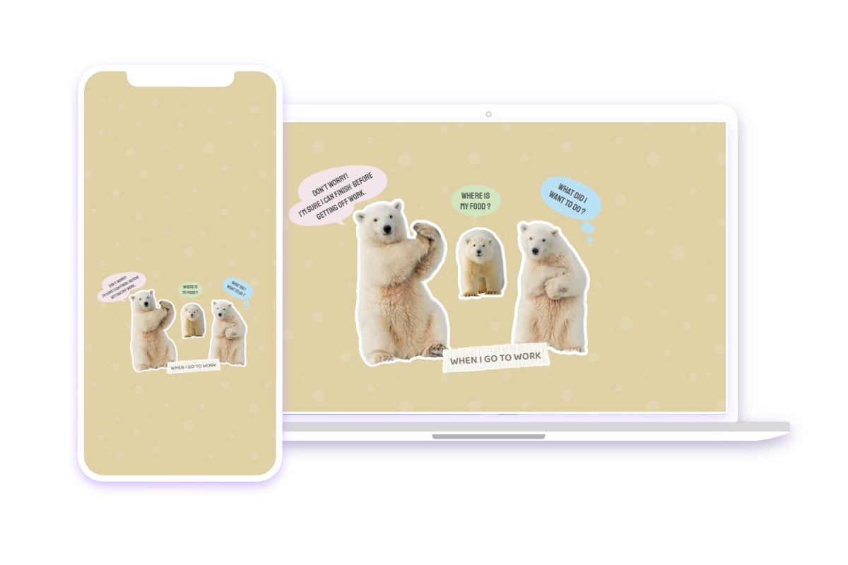 デスクトップと携帯電話の壁紙を簡単に作成