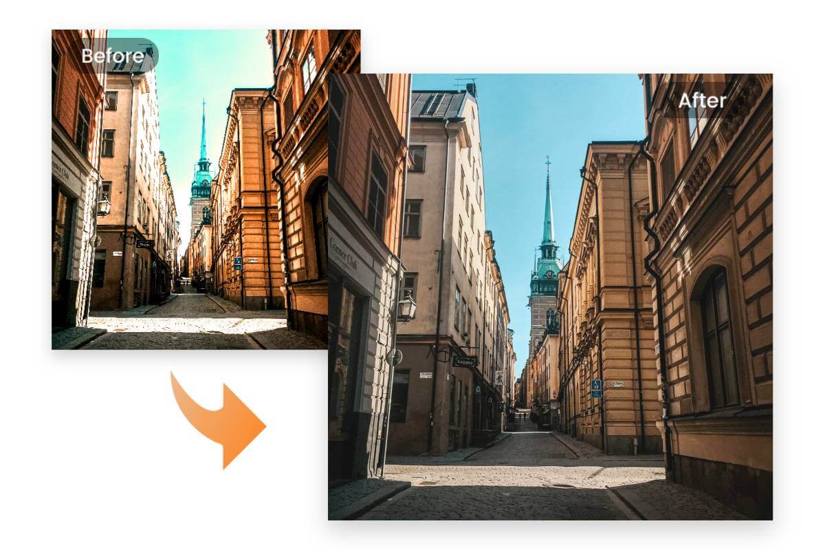 Desaturate image using Fotor image saturator