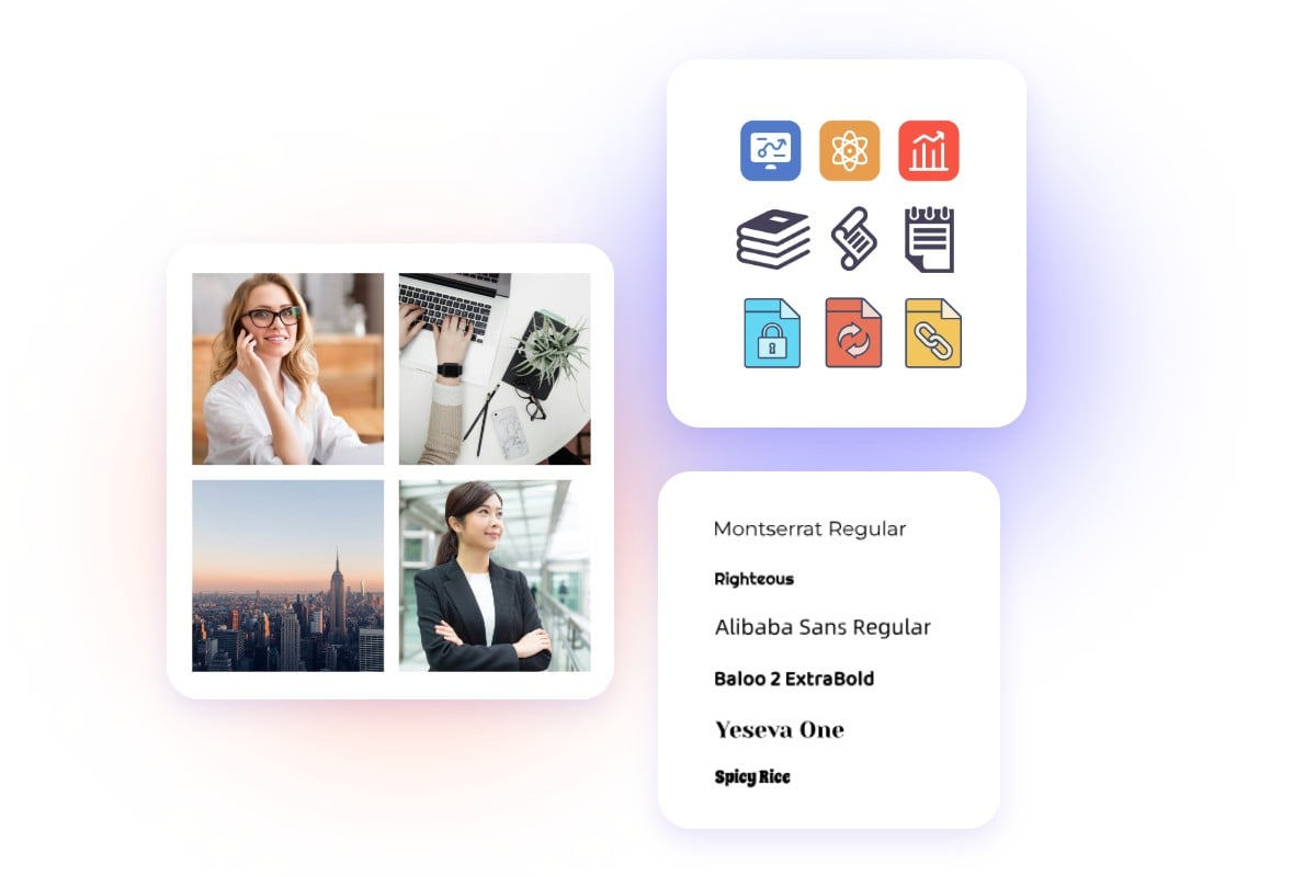 Design assets in Fotor AI PPT maker