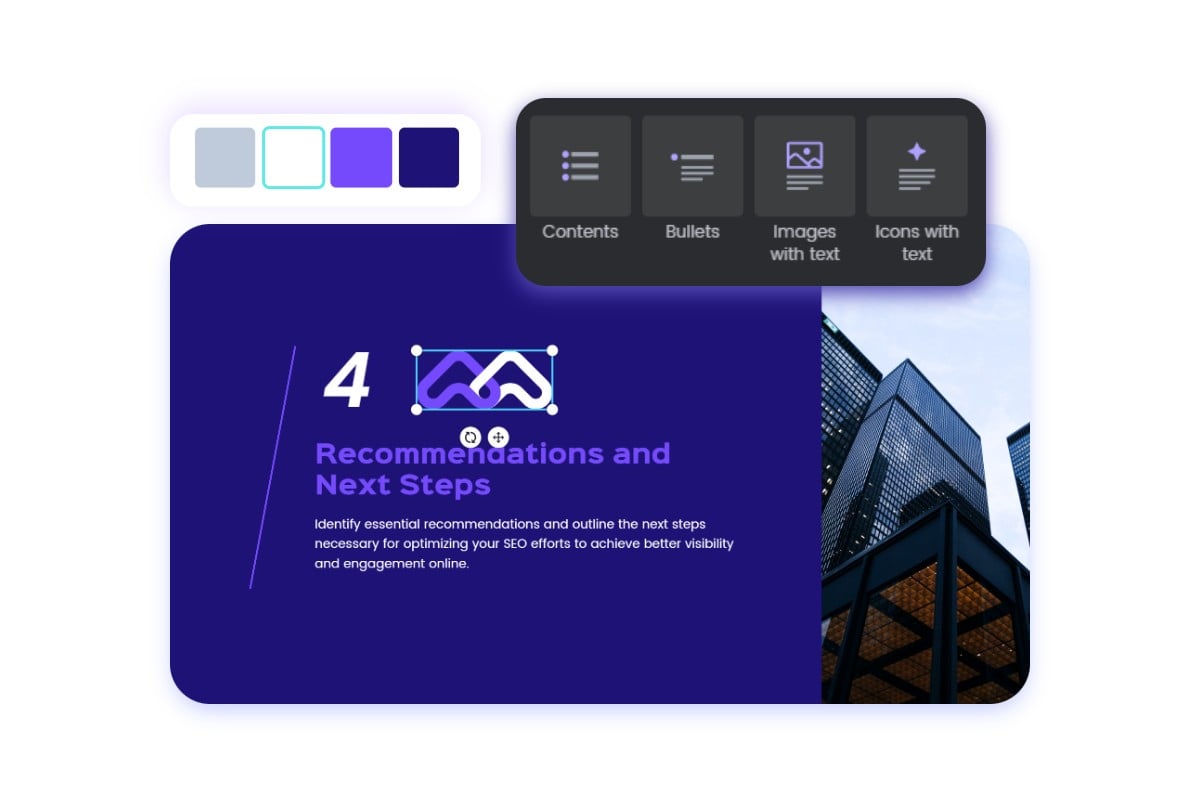 Easily edit SEO competitor analysis templates with Fotor