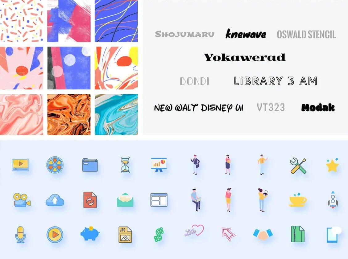 Elementos de diseño de superposición de cámara web de Twitch
