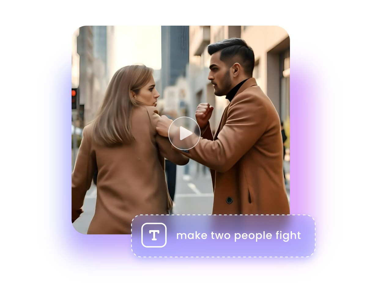 Enter the description "make two people fight" to start