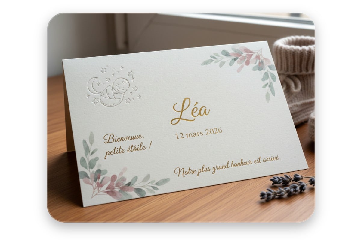 Fabriquer un faire part de naissance pour annoncer un heureux événement