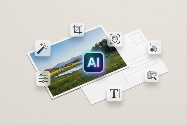 Faire des cartes postales avec ses photos gratuitement avec l IA