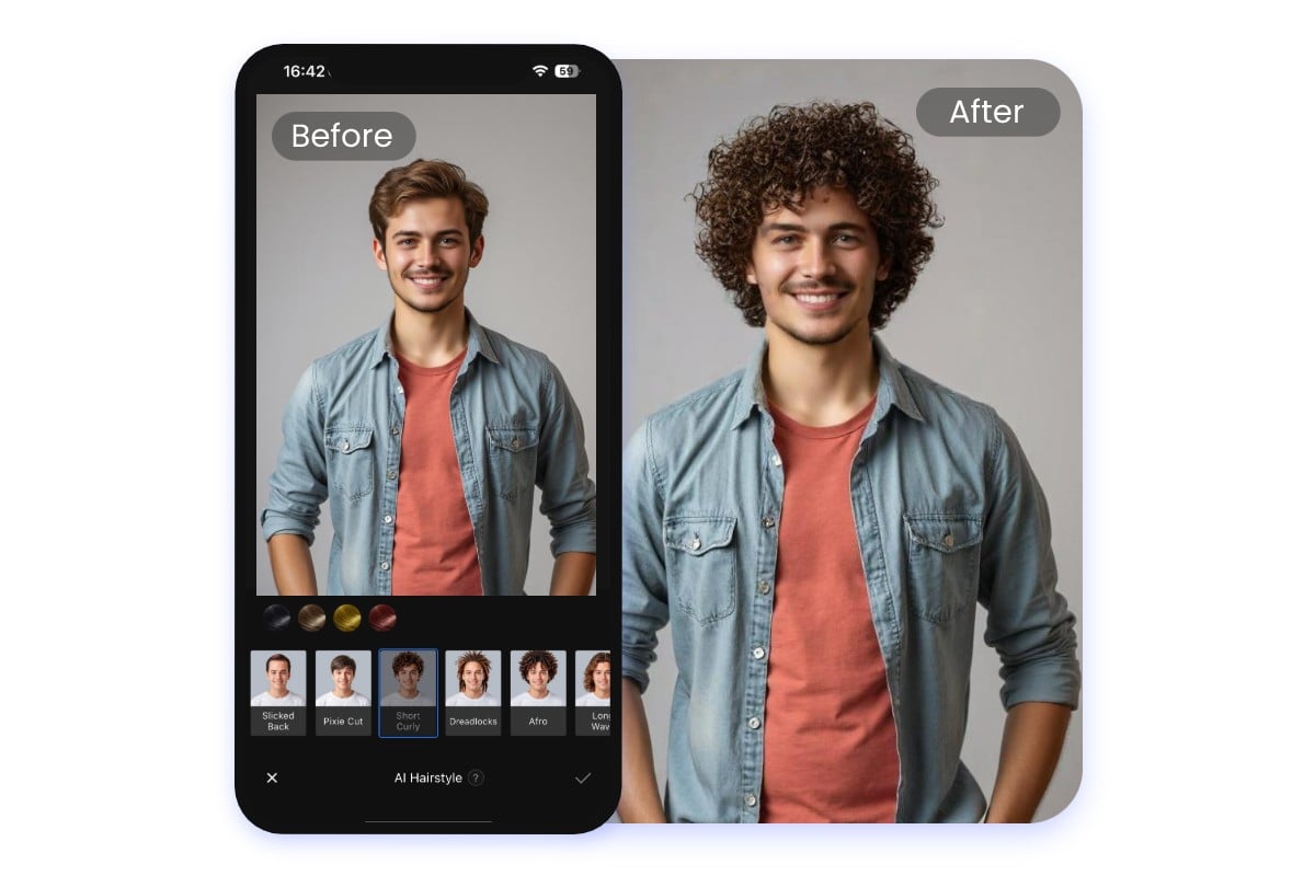 アプリで自分に似合うメンズ髪型を診断