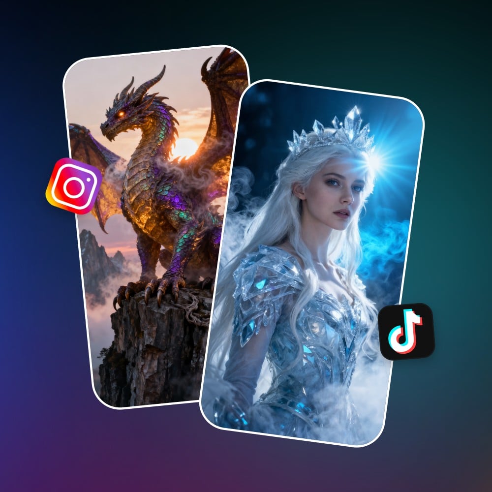 Fotor AI video generator for social media content creation