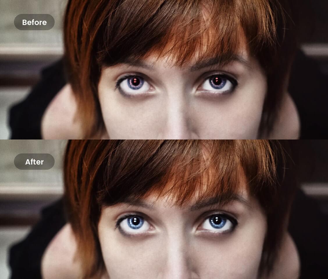 how to adjust eyes in photos for mac