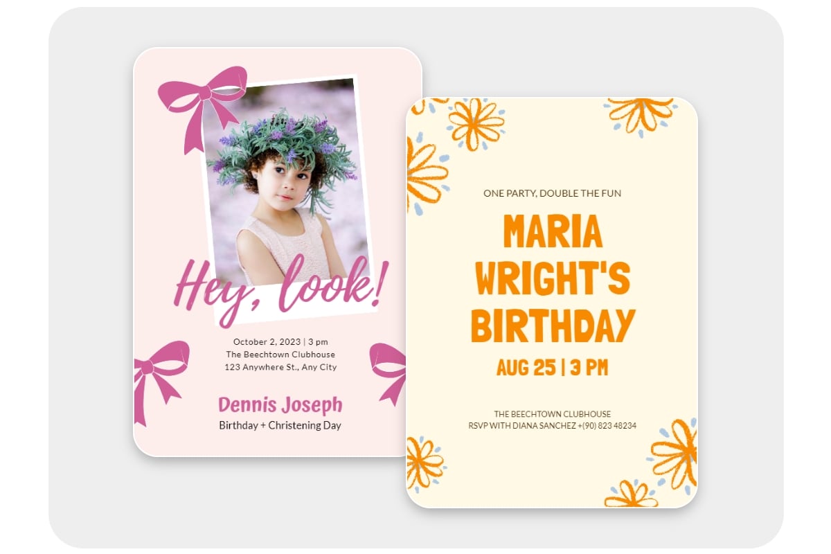 Fotor birthday invitation templates