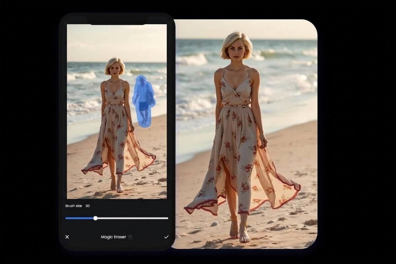 Fotor free app to erase people from photos on the go