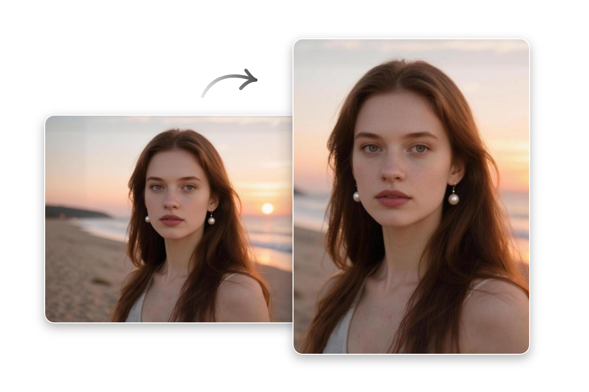 Fotor peut également transformer votre photo paysage en portrait en ligne