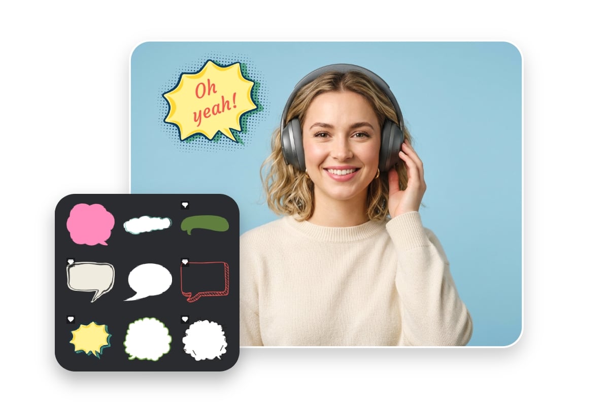 Fotor speech bubble generator offers multiple speech bubbles