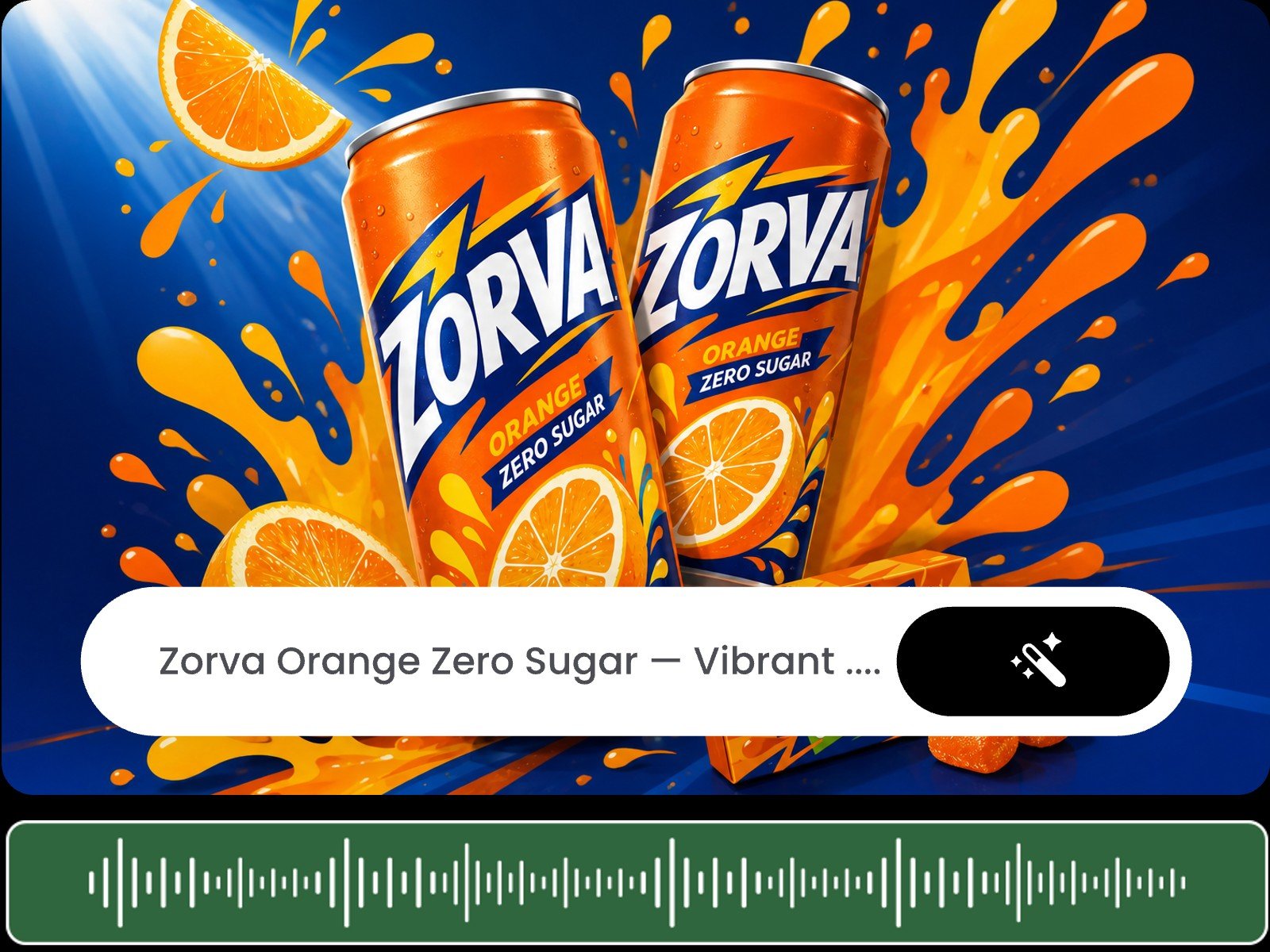 Fotors AI motion graphics generator can generate voicecover and soundtrack for videos
