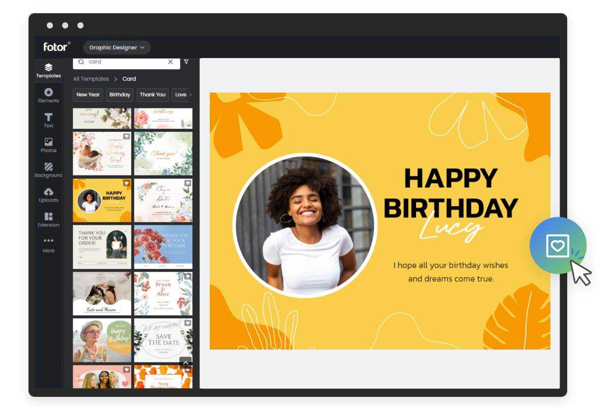 Free Online Card Maker: Create Digital and Printable Cards with Templates | Fotor