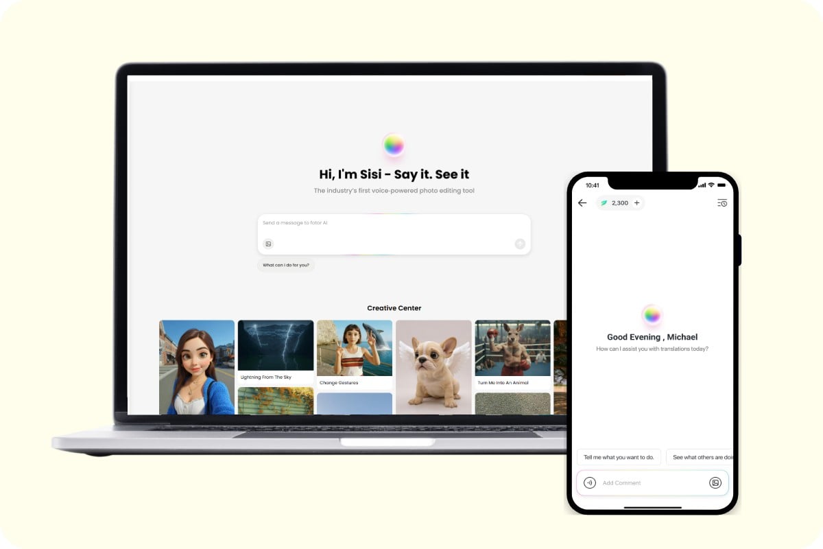 Fotot free AI assistant seamlessly works across desktop tablet and mobile devices