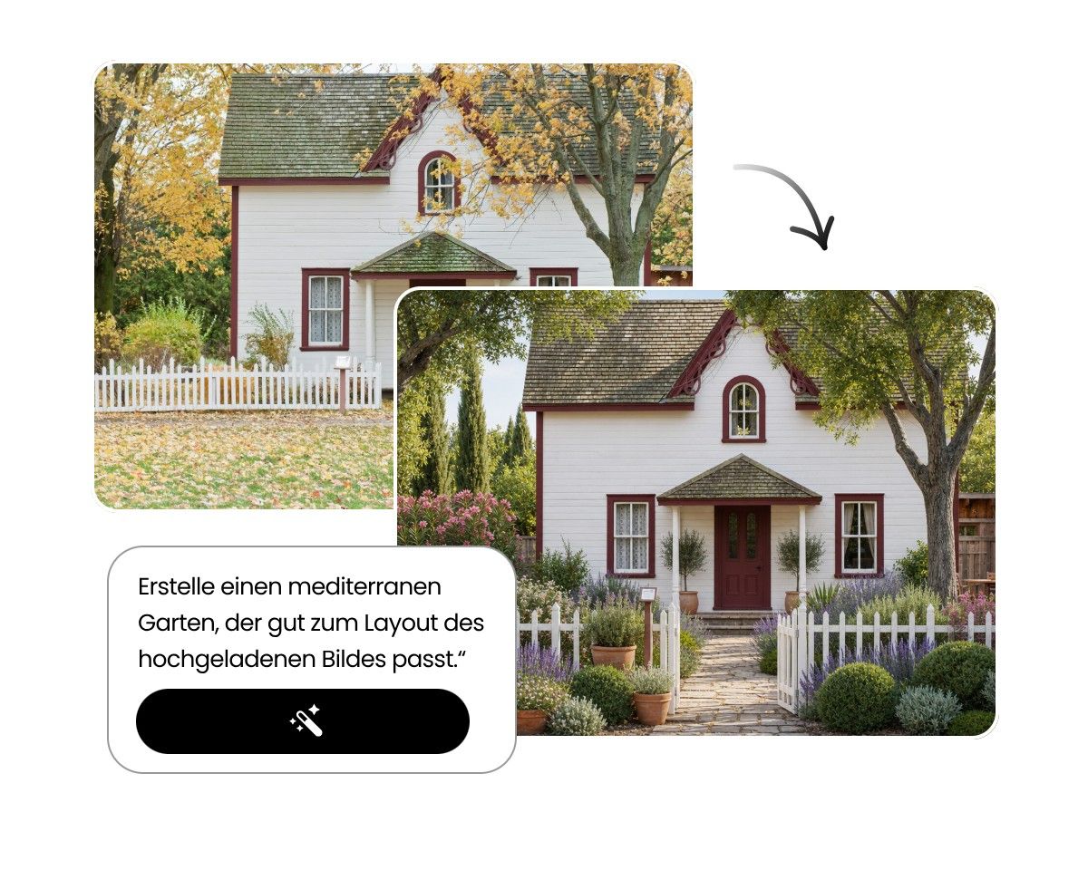 Gartenidee beschreiben und gestalten lassen