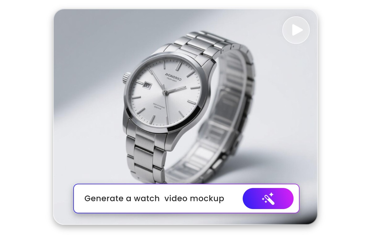 Generate a watch video mockup from text