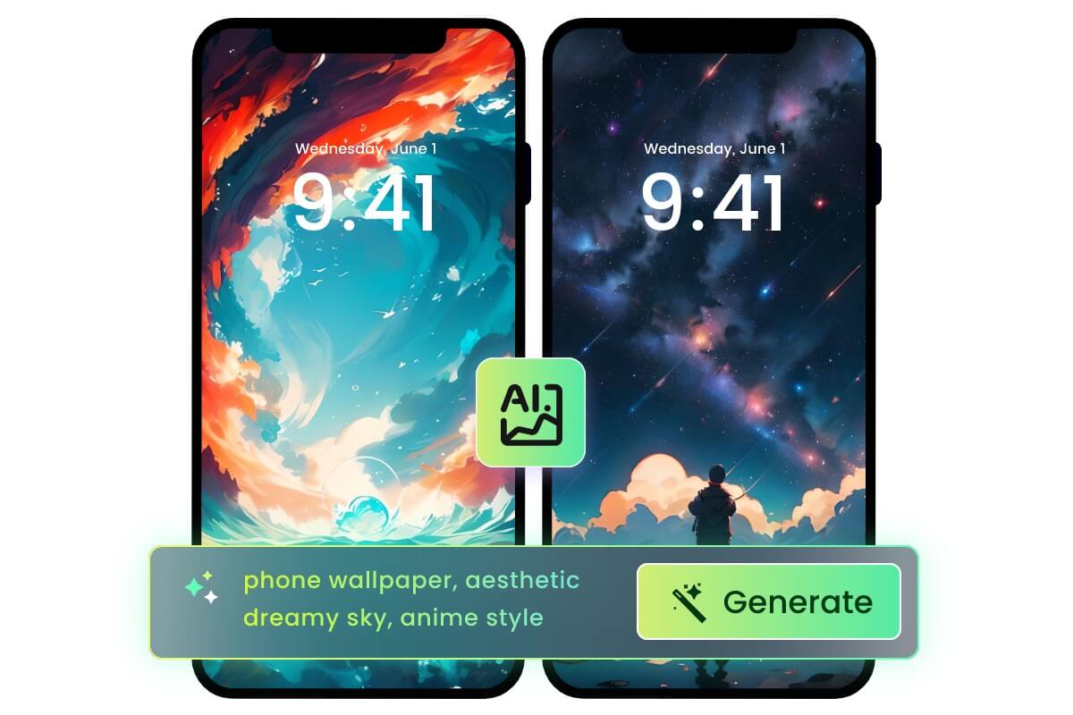テキスト付き壁紙の作成