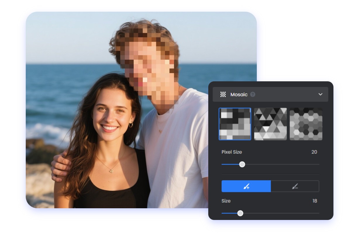 Gesicht ganz einfach verpixeln