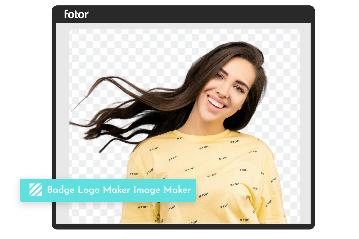 Haz que una imagen femenina sea transparente con el creador de imágenes transparentes en línea Fotor