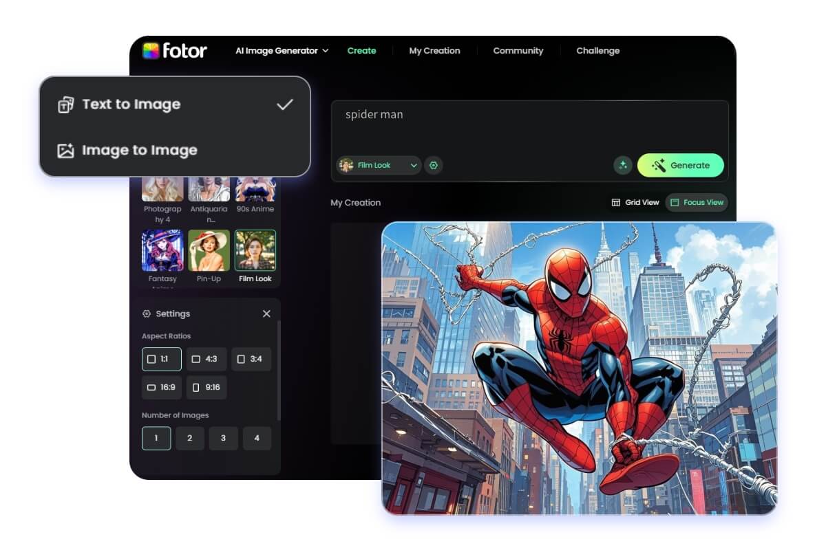 comment utiliser le générateur de super-héros de Fotor pour créer un super-héros