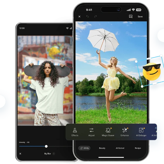 Image montrant lapplication retouche photo gratuite de Fotor disponible pour i OS et Android