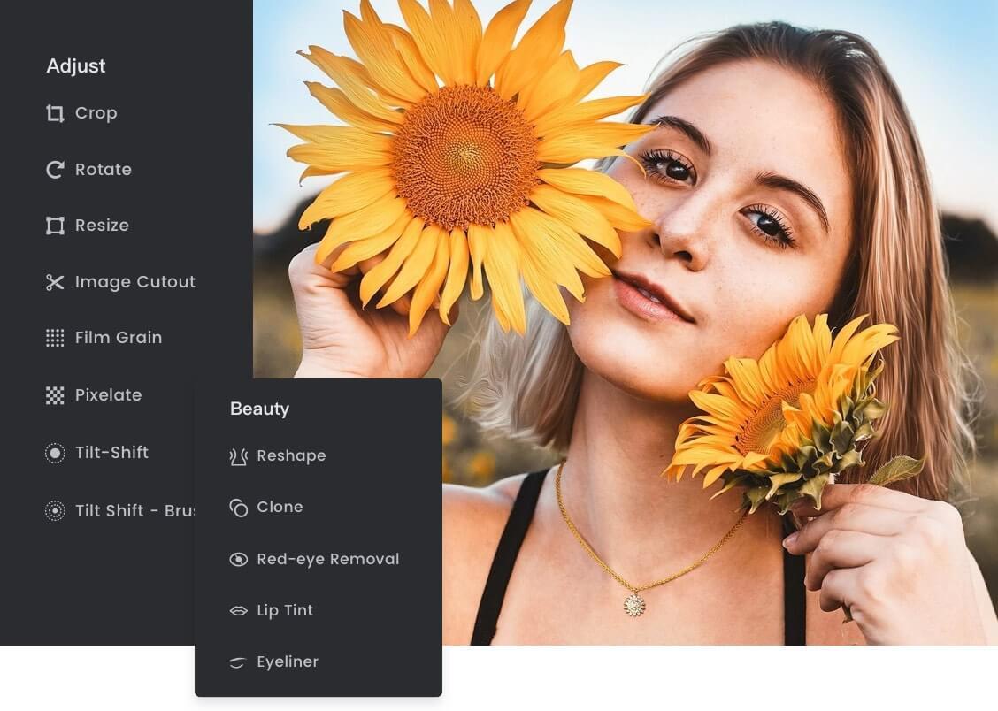 list of online photo editor like photoshop