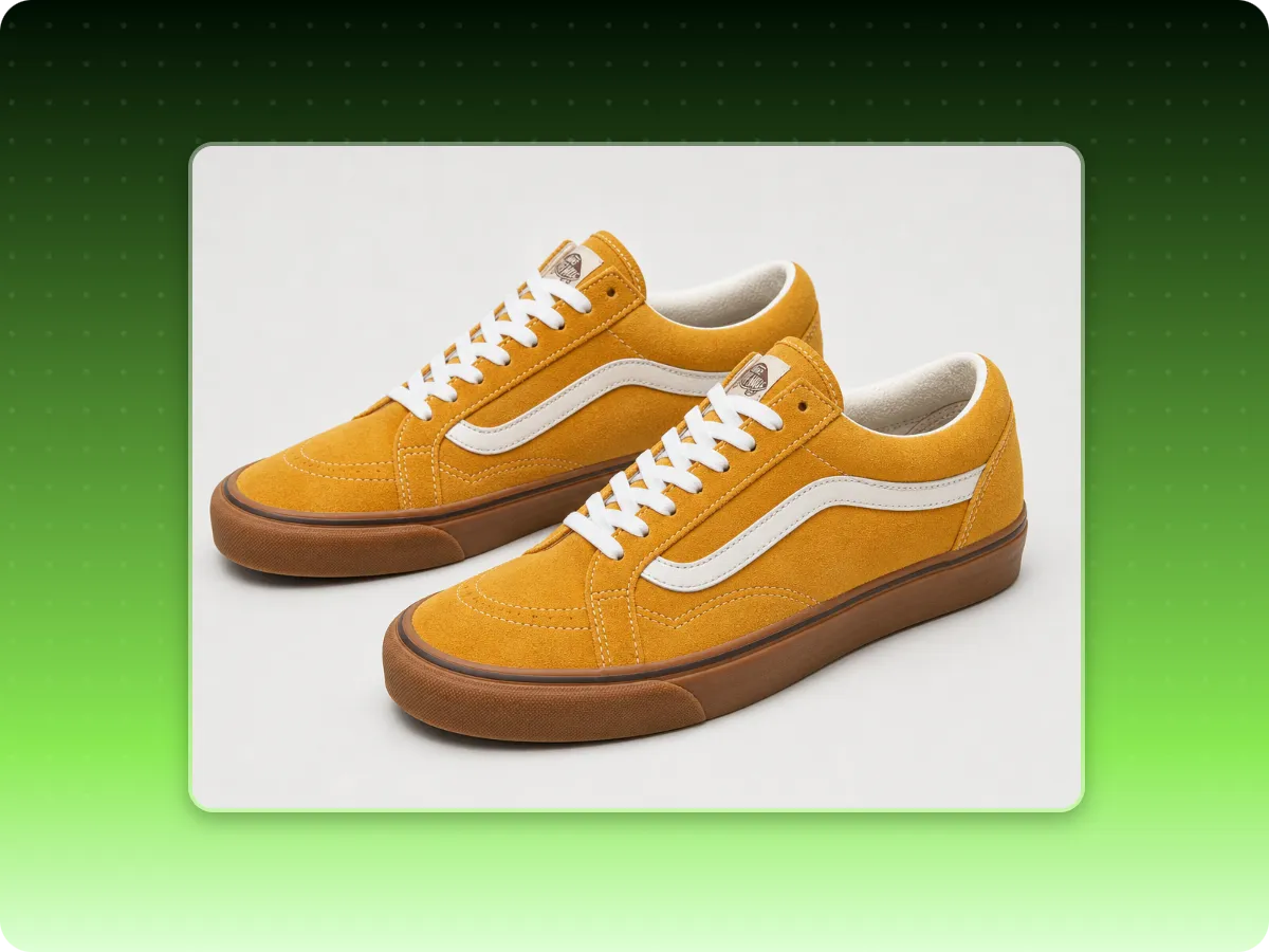 Importer une image dune paire de chaussures jaunes