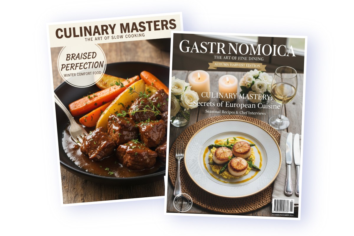 Inspire food related publishing design with AI food images