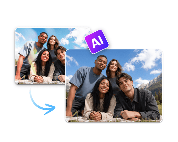 KI analysiert das Bild und entfernt den Filter automatisch